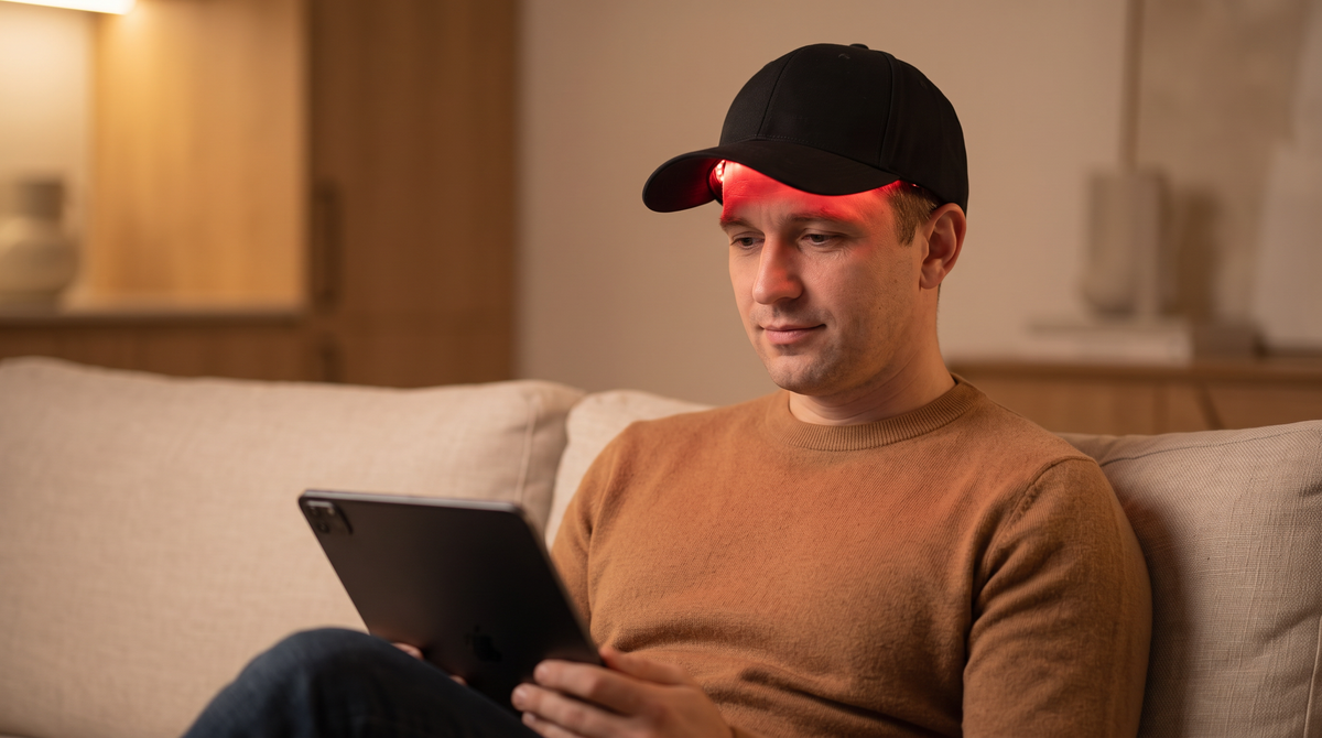 Red light therapy pentru păr, casca LED NeuroGenesis DNA