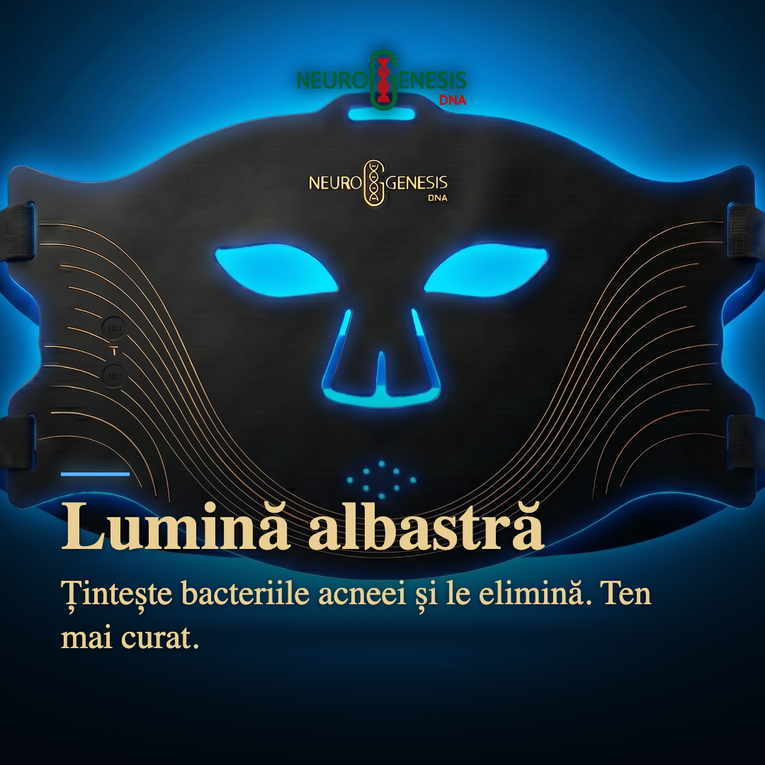 Mască Red Light Therapy & Nir cu 4 tipuri de lumina