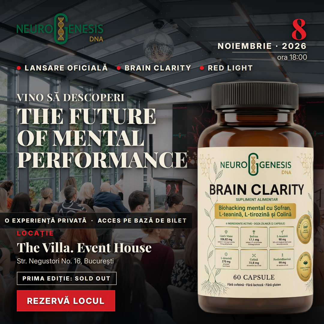 Eveniment NeuroGenesis DNA The Future of Human Performance, lansare Brain Clarity