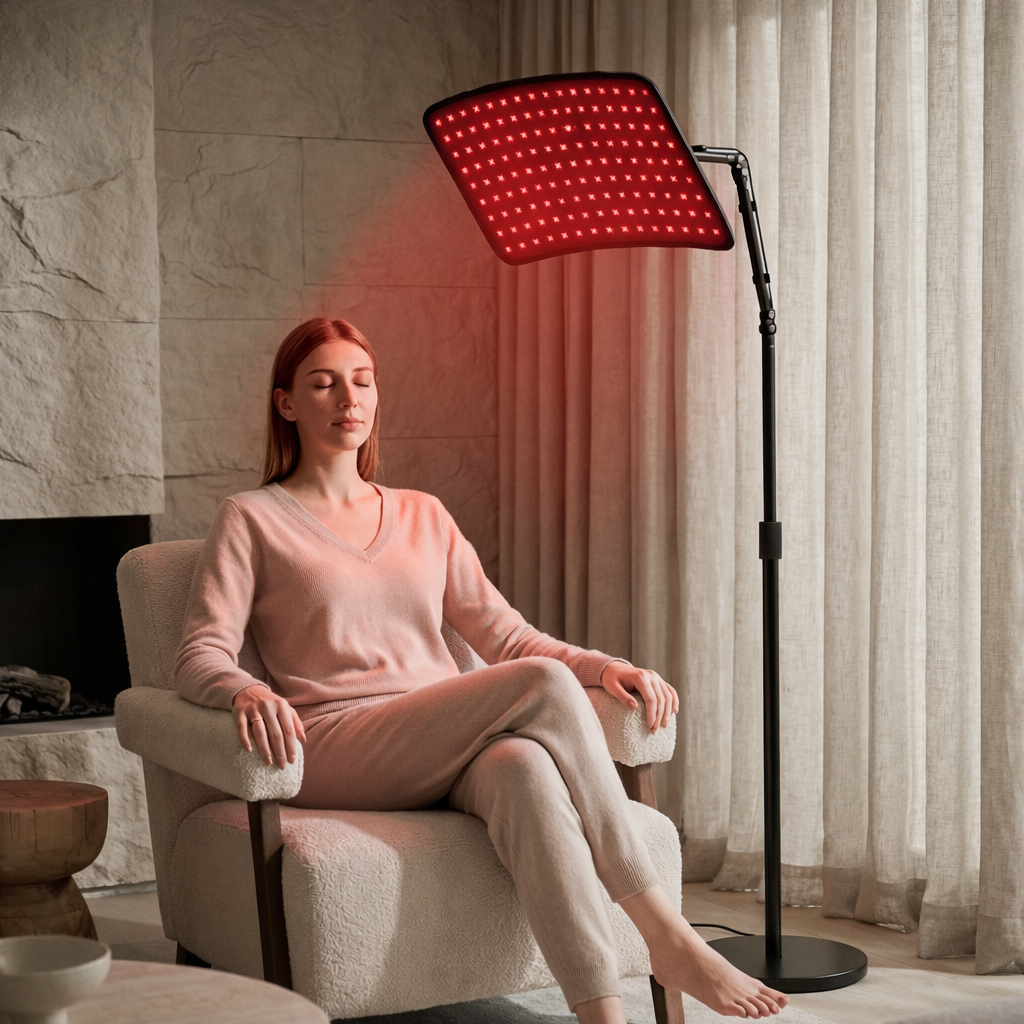 Lampa terapie red light 8 in 1 lumina 660nm/850NIR 120 leduri