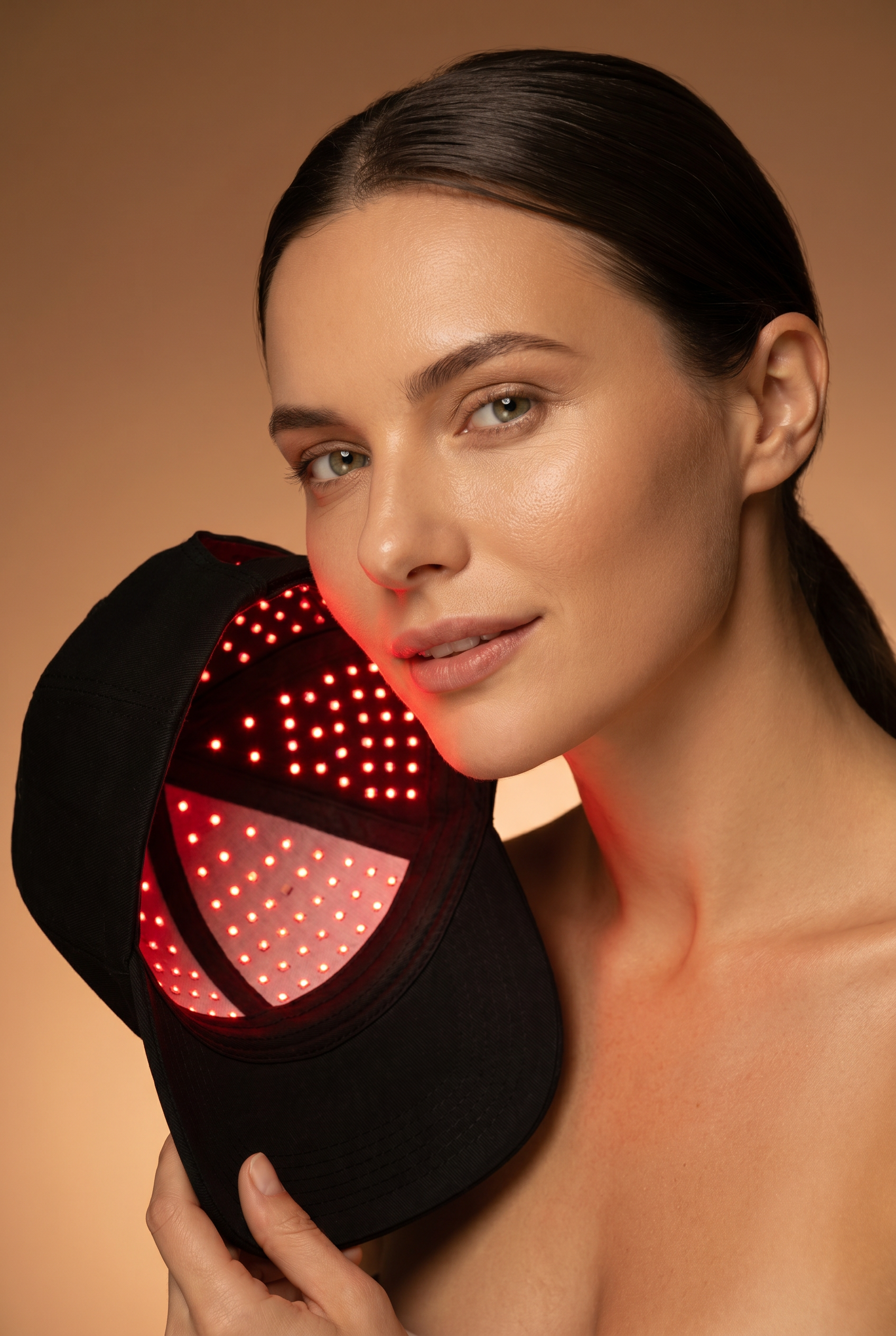 Cască Red Light Therapy, Creșterea Părului, 3 Lungimi de Undă, 56 LED