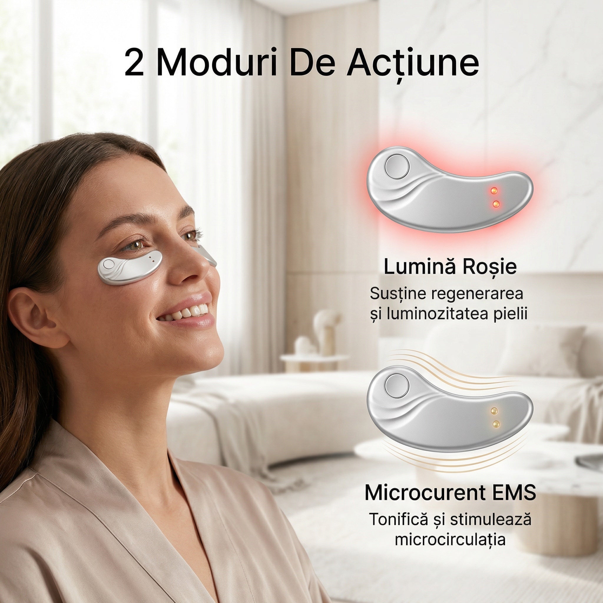 Eye Patch Red Light & Microcurrent Pentru Zona Ochilor