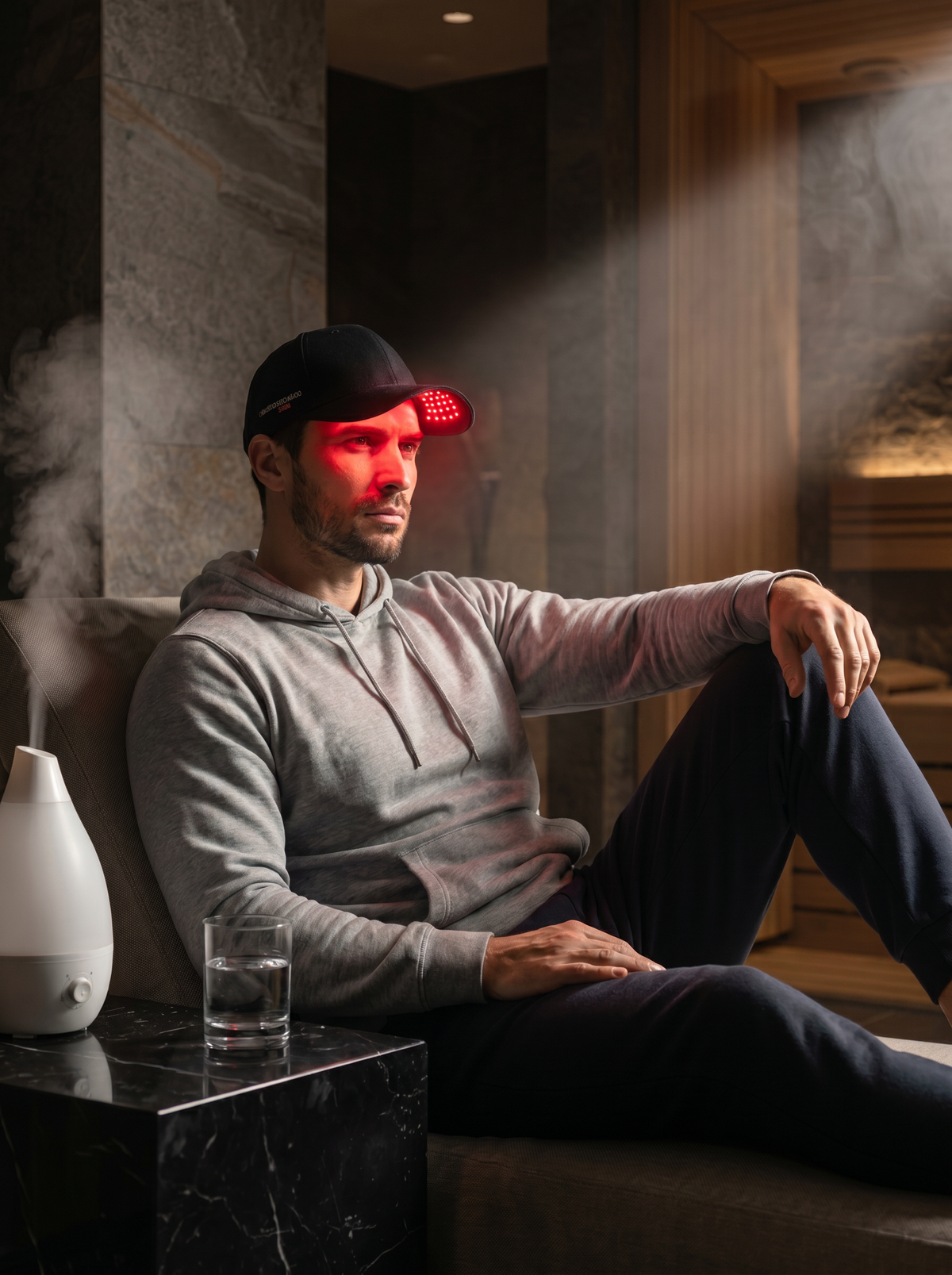 Cască red light therapy pentru păr NeuroGenesis DNA, 3 lungimi de undă