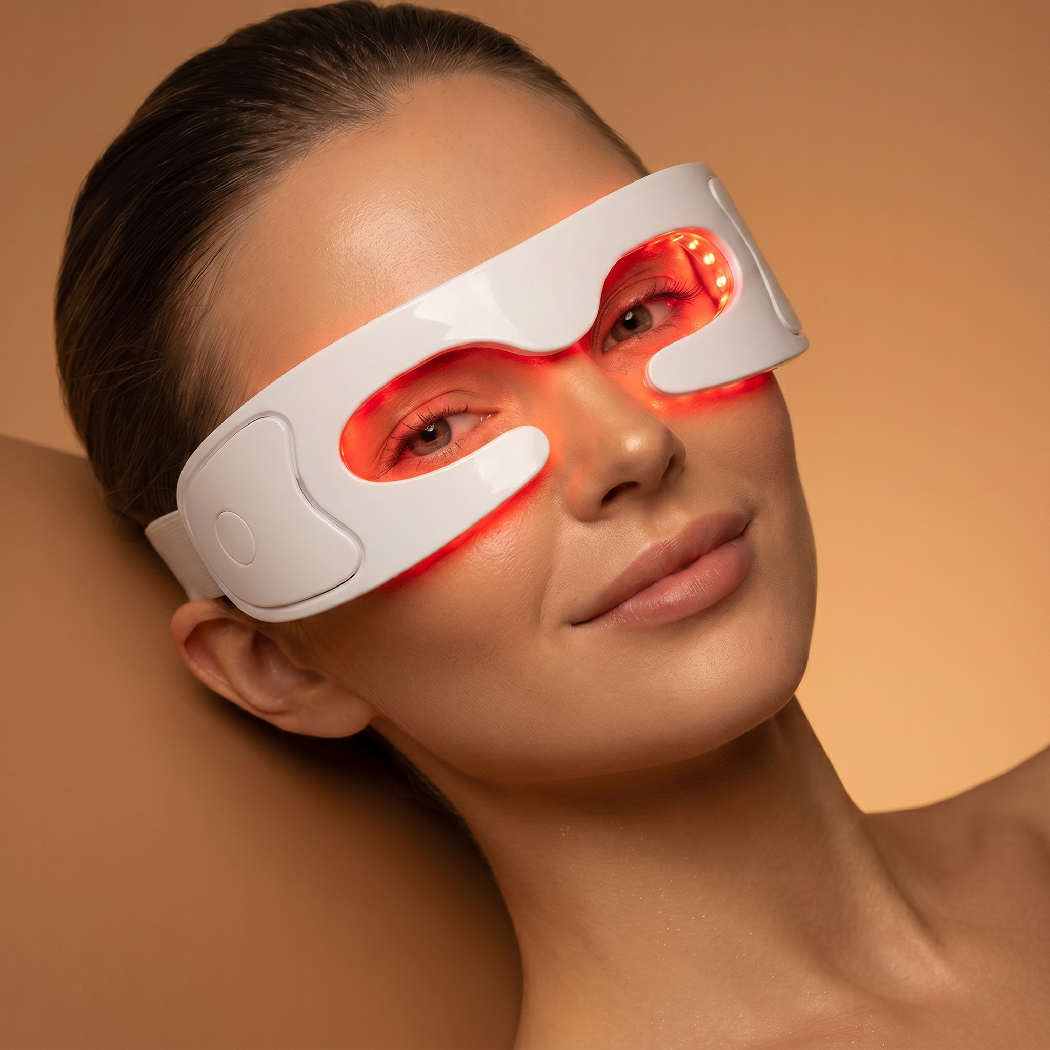 Ochelari Red Light Therapy si Masaj pentru Zona Ochilor Inferior si Superior