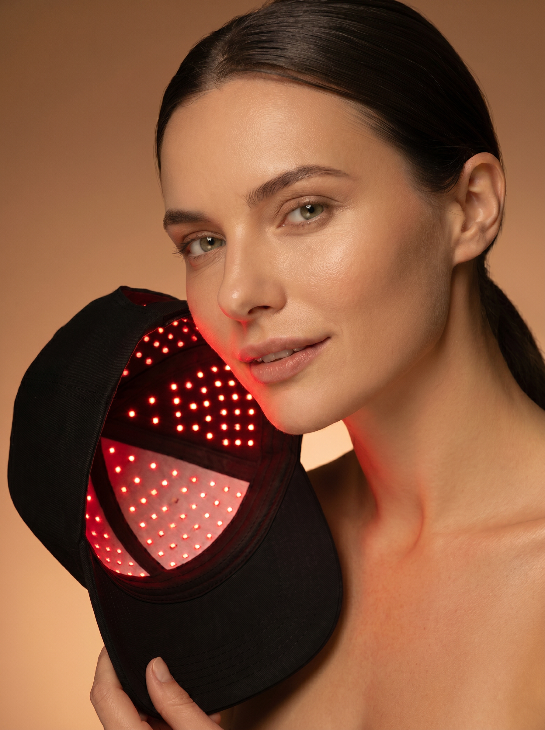 Cască Red Light Therapy, Creșterea Părului, 3 Lungimi de Undă, 56 LED