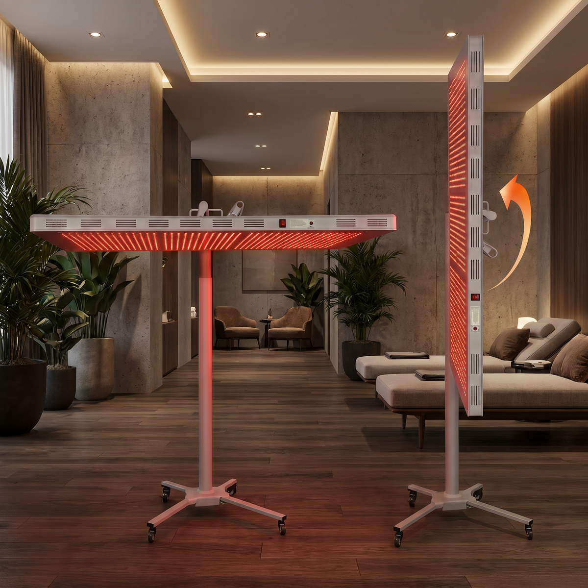 Suport vertical și orizontal pentru panouri red light therapy NeuroGenesis DNA