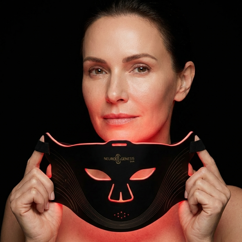 Mască Red Light Therapy & Nir cu 4 tipuri de lumina