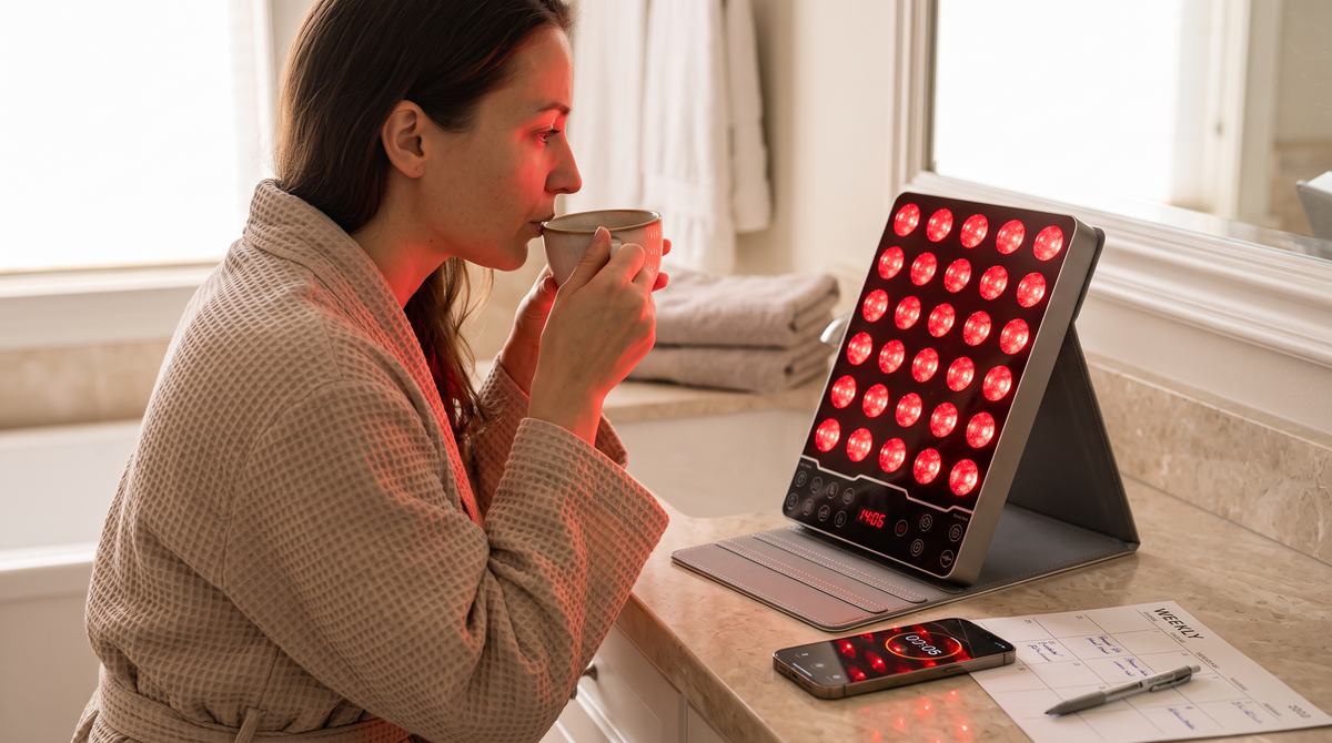 Câte minute de red light therapy pe zi, rutina zilnică NeuroGenesis DNA