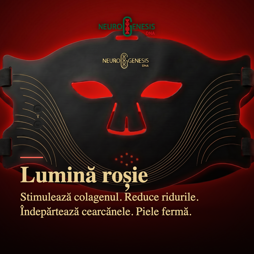 Mască Red Light Therapy & Nir cu 4 tipuri de lumina