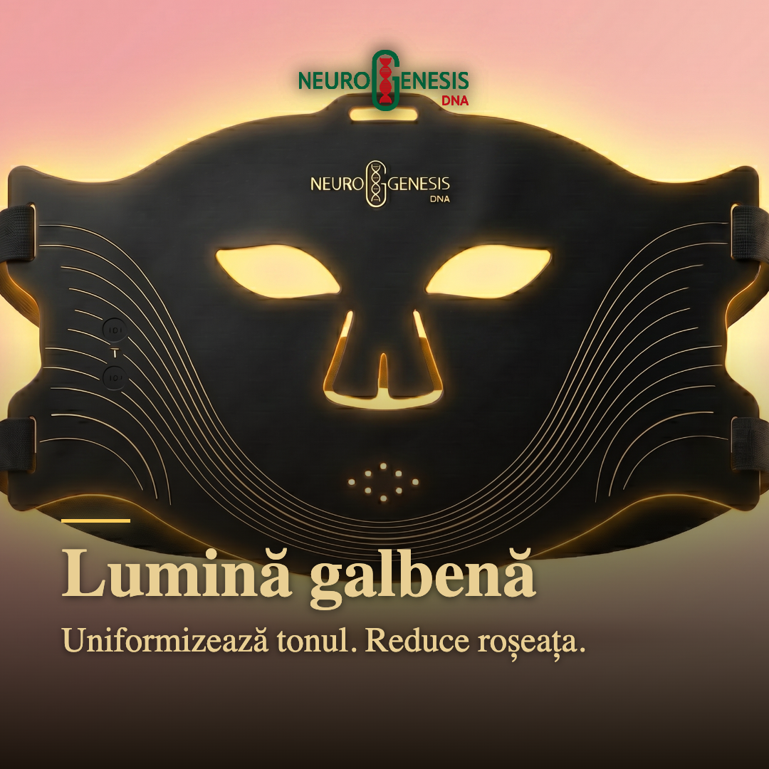 Mască Red Light Therapy & Nir cu 4 tipuri de lumina