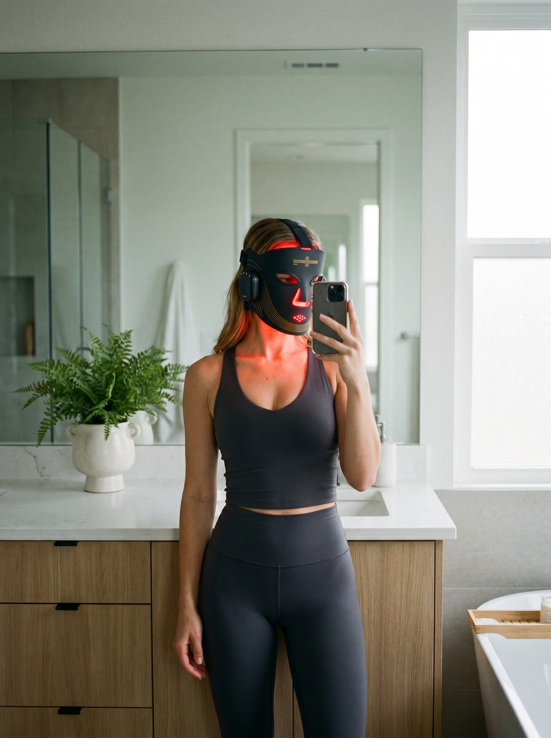 Mască Red Light Therapy & Nir cu 4 tipuri de lumina