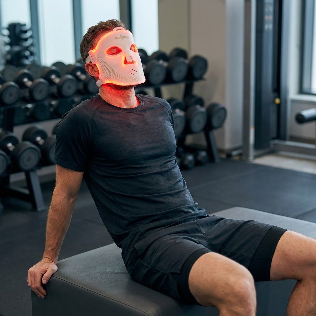 Mască Red Light Therapy & Nir cu 4 tipuri de lumina