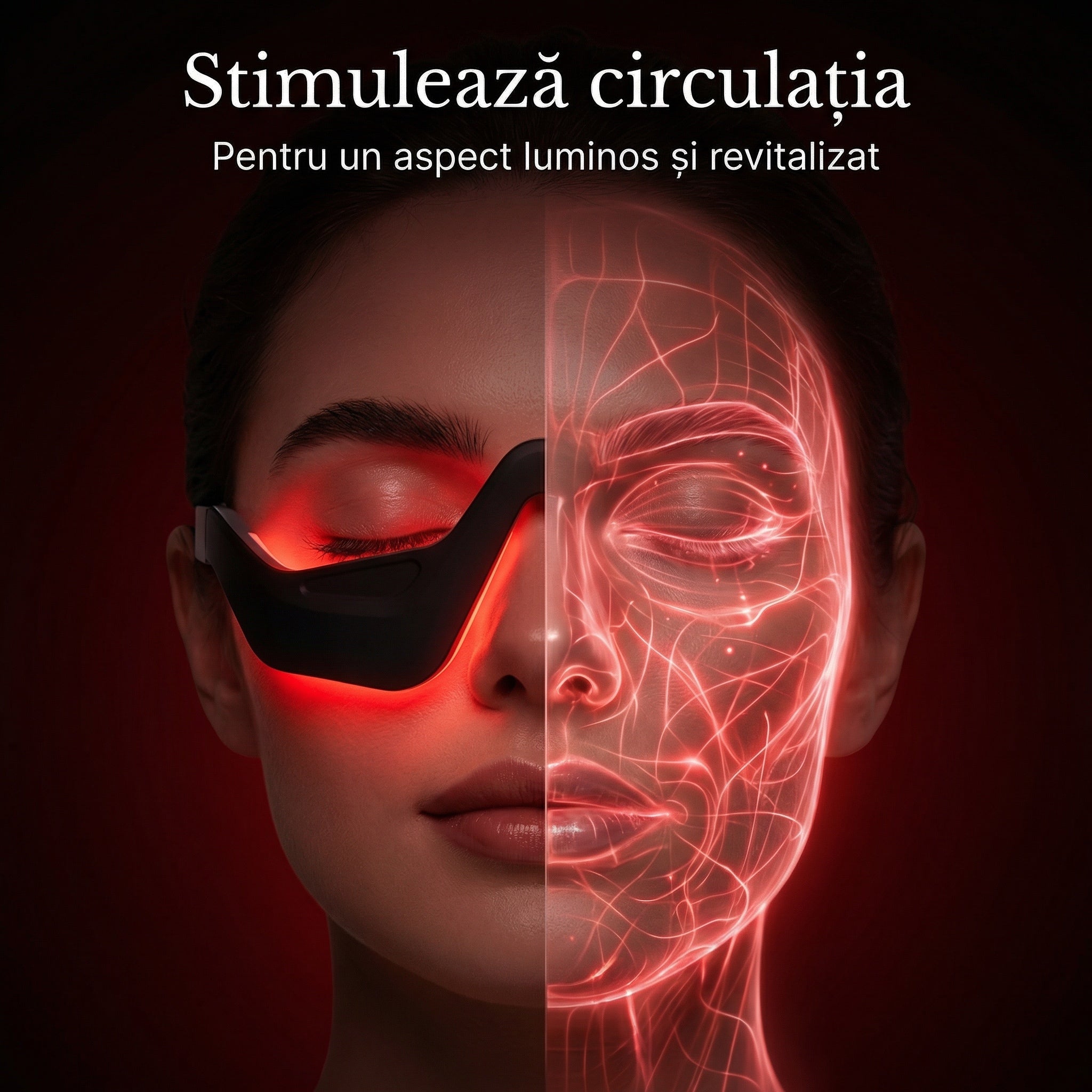 Ochelari Red Light Therapy si Microcurrent pentru Zona Ochilor