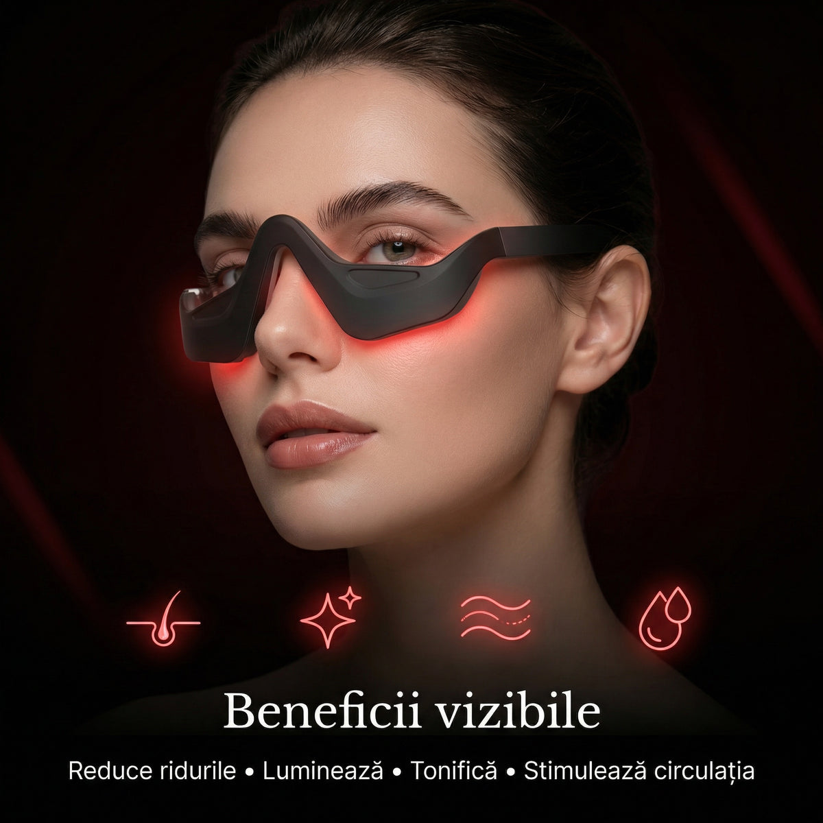 Ochelari red light therapy cu microcurent NeuroGenesis DNA