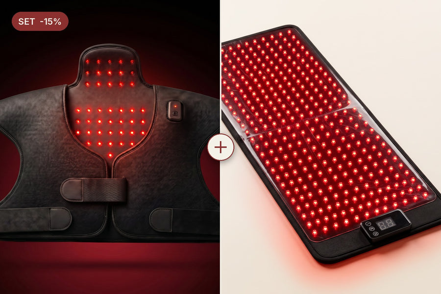 Set Recuperare Totală | Vestă Red Light Therapy + Saltea MAT 360